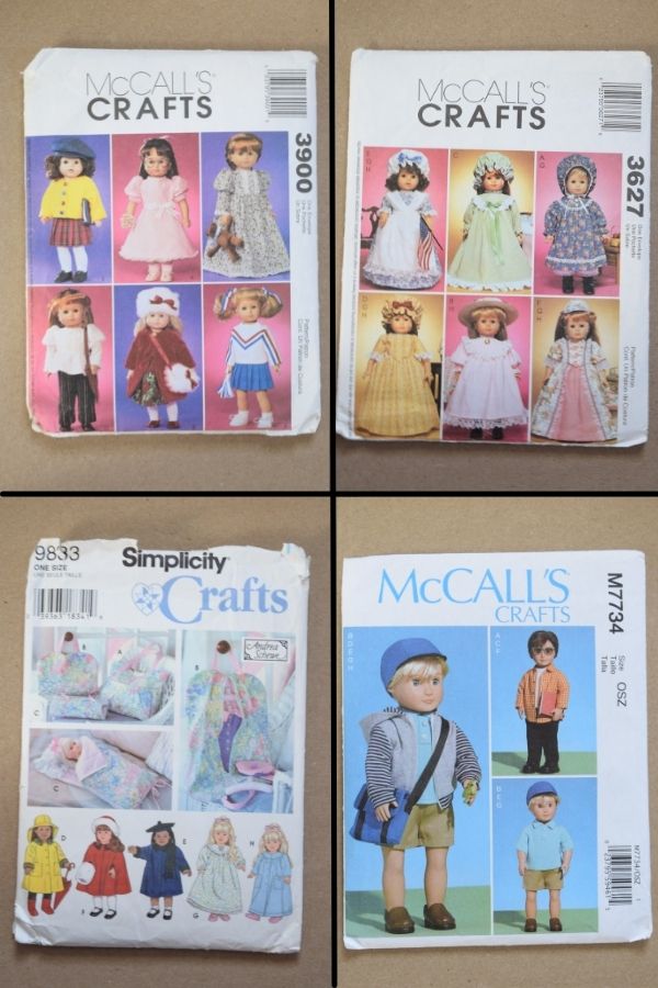 Patterns for 18" dolls