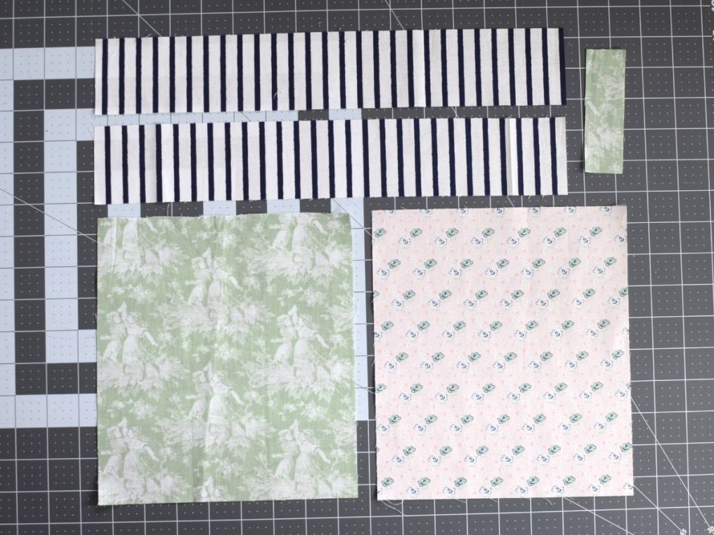 Fabric cut to size for a hot pad