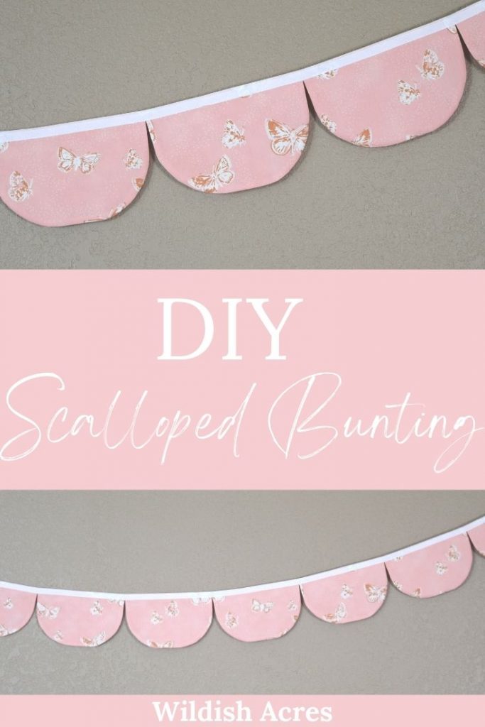 Pin for DIY scalloped bunting