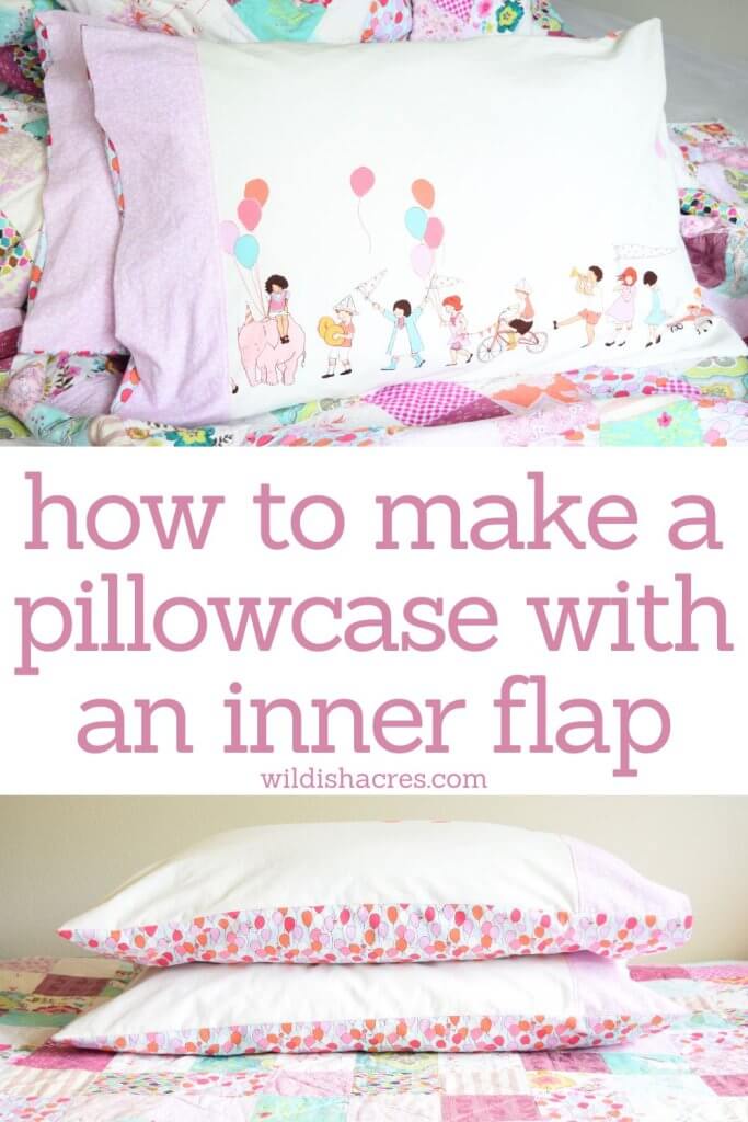how to make a pillowcase with an inner flap pin